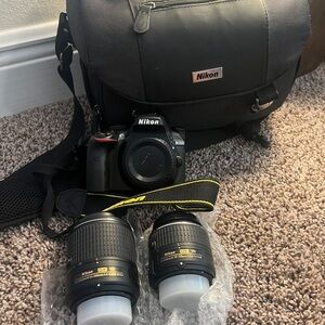 Nikon Black D330 Camera with Accessories